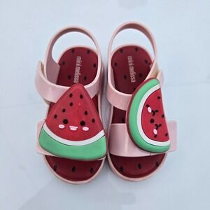 Mini Melissa Summer Girls‎ Kids Jelly Shoes Children Sandals Size 9